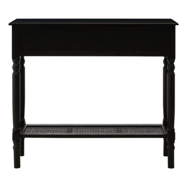 2405810_03__34133.1754495721.jpg Heritage Two Drawer Black Finish Wooden Console Table with Shelf
