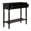 2405810_fcn_01__53479.1754495722.jpg Heritage Two Drawer Black Finish Wooden Console Table with Shelf