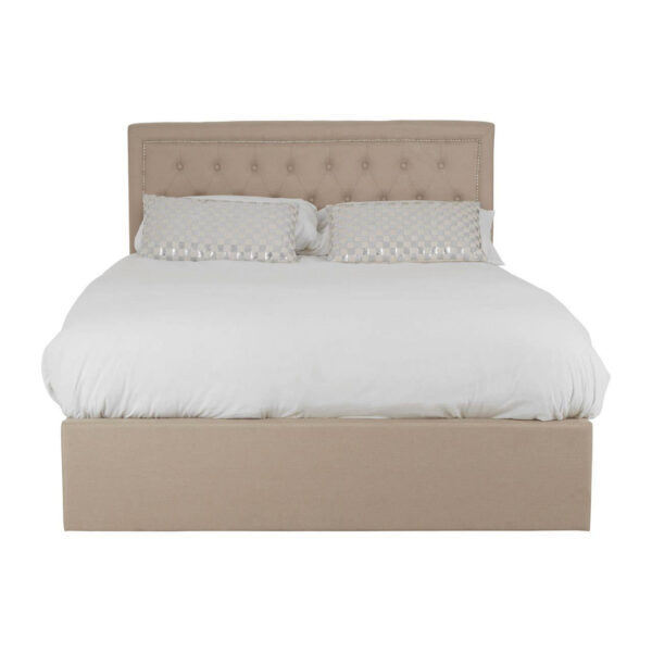 Hannah Beige Ottoman Double Bed