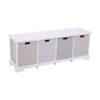 New England 4 Drawer Bench