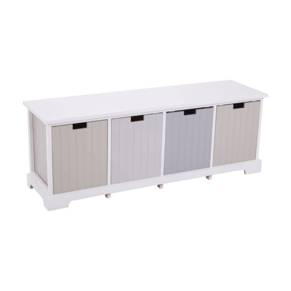 New England 4 Drawer Bench