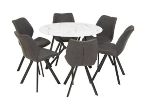 2405941__19520.1772095533.jpg Weston Round Marble Effect Dining Table with 6 Chairs Set