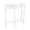2406021_01__71700.1767160538.jpg Heritage White Half Moon Wooden Console Table with 1 Drawer