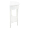 2406021_02__50632.1767160538.jpg Heritage White Half Moon Wooden Console Table with 1 Drawer