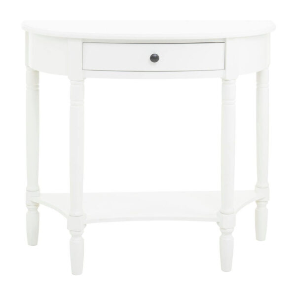 2406021__13135.1767160538.jpg Heritage White Half Moon Wooden Console Table with 1 Drawer