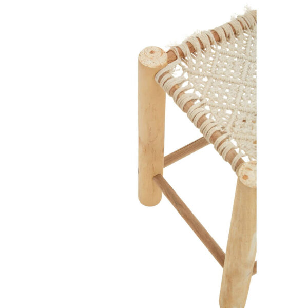 West Village Off White Stool