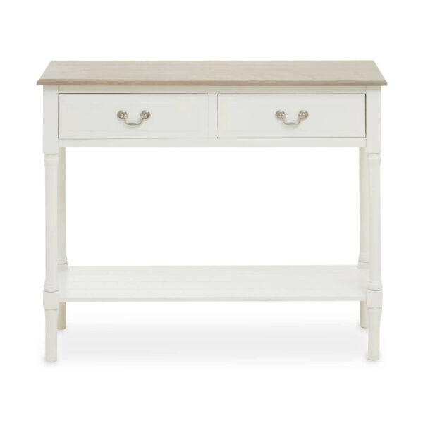2406189__94182.1754497803.jpg Heritage 2 Drawer White Rectangular Wooden Console Table