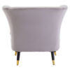Loretta Mink Velvet Curved Accent Chair