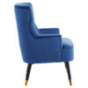 Loretta Midnight Velvet Chair With Black Wood Legs