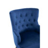 Loretta Midnight Velvet Chair With Black Wood Legs