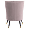 Loretta Mink Velvet Chair With Black Wood Legs