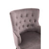 Loretta Mink Velvet Chair With Black Wood Legs
