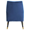 Loretta Midnight Velvet Armchair With Black Wood Legs