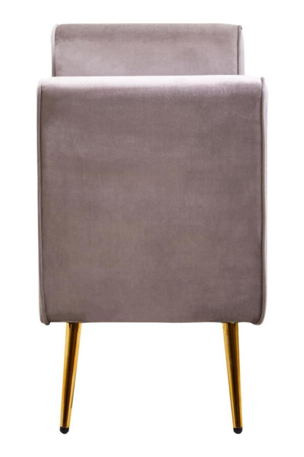 Loretta Mink Velvet Ottoman Storage Bench