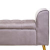 Loretta Mink Velvet Ottoman Storage Bench