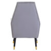 Loretta Grey Velvet Button Detail Chair
