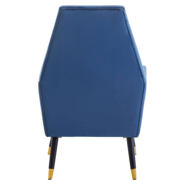 Loretta Midnight Blue Velvet Button Detail Chair
