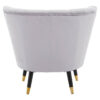 Loretta Grey Velvet Shell Accent Chair