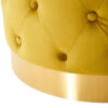 Loretta Pistachio Velvet Stool With Matte Gold Finish Base