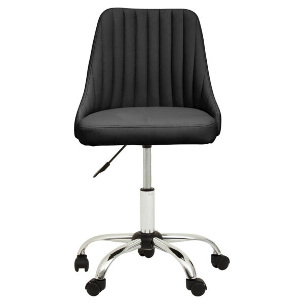 2406475_02__97636.1767338618.jpg Brent Ribbed Black And Chrome Home Office Chair