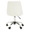 Brent Off White Leather Effect Home Office Chair