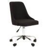 Brent Black And Chrome Home Office Chair
