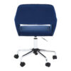 Brent Navy Velvet And Chrome Base Home Office Chair
