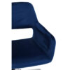 Brent Navy Velvet And Chrome Base Home Office Chair