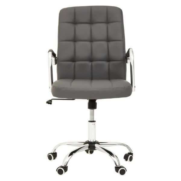 2406486_02__40853.1767764265.jpg Brent Grey Leather Effect And Chrome Home Office Chair