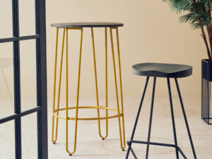 District Elm Wood Bar Stool