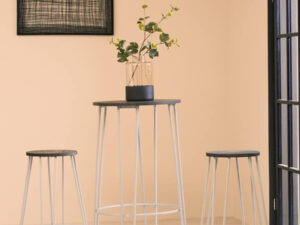 District 3 Piece Elm Wood Bar Table And Stool Set