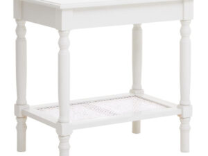 2406639_01_1__57664.1754500555.jpg Heritage White Wooden Side Table with Lower Shelf
