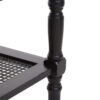 Heritage Black Wooden Coffee Table with Lower Shelf