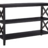 2406645_01_1__49899.1754500608.jpg Heritage Large Black Two Tier Wooden Bookshelf