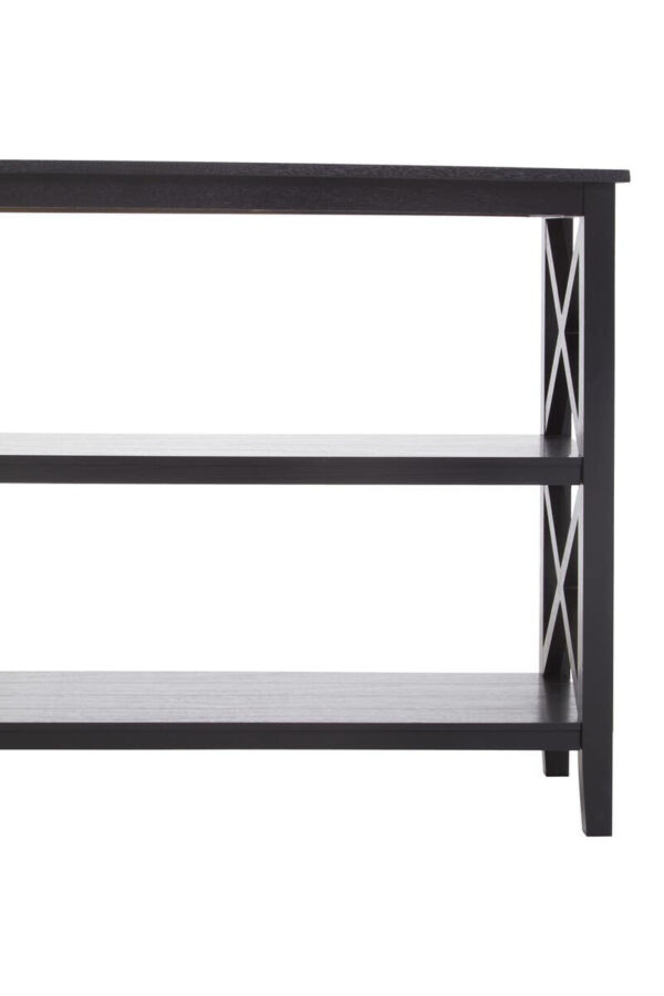2406645_mac_01_1__71917.1768895285.jpg Heritage Large Black Two Tier Wooden Bookshelf