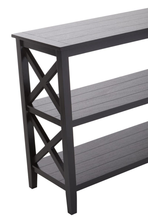2406645_mac_02_1__58898.1768895285.jpg Heritage Large Black Two Tier Wooden Bookshelf