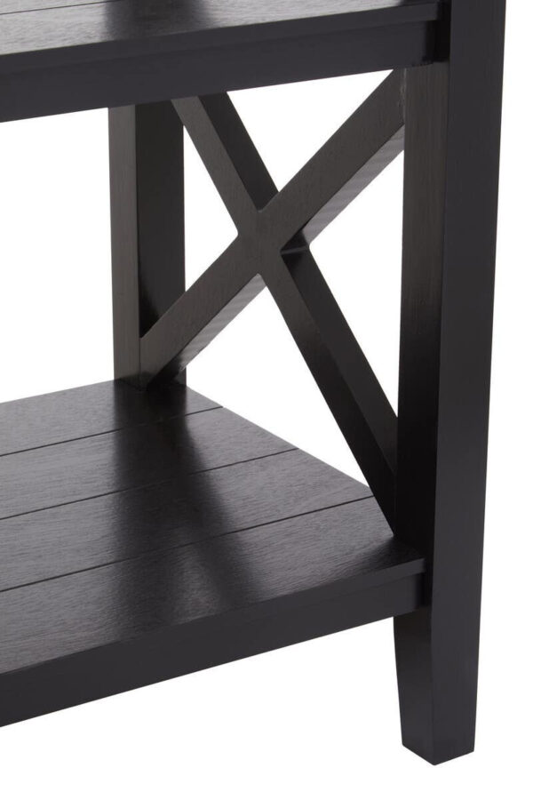 2406645_mac_04_1__20295.1768895285.jpg Heritage Large Black Two Tier Wooden Bookshelf