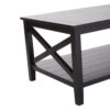 Heritage Black Wooden Coffee Table