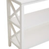Heritage Large White Two Tier Wooden Bookshelf