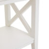 Heritage Large White Two Tier Wooden Bookshelf