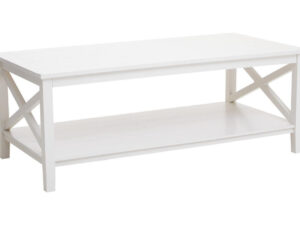 Heritage White Rectangular Wooden Coffee Table
