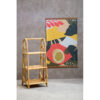 Mataram Three Tier Rattan Square Shelf Unit