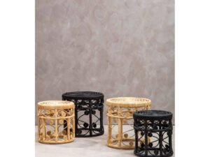 Mataram Set Of Two Natural Rattan Tables