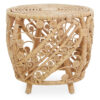 Mataram Black Natural Rattan Side Table