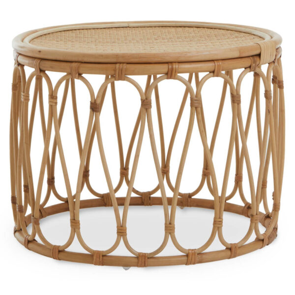 Mataram Rattan Coffee Table With Glass Top