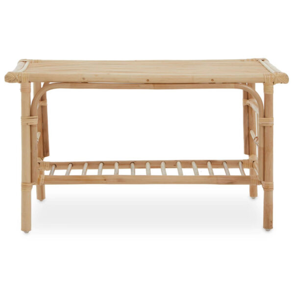 Mataram Rattan Coffee Table With Glass Top