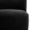 Montreal Black Boucle Effect Armless Lounge Chair