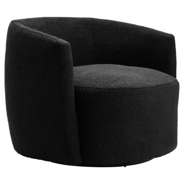 2406937_01__95556.1758955306.jpg Montreal Black Boucle Effect Curved Lounge Chair With Swivel Base