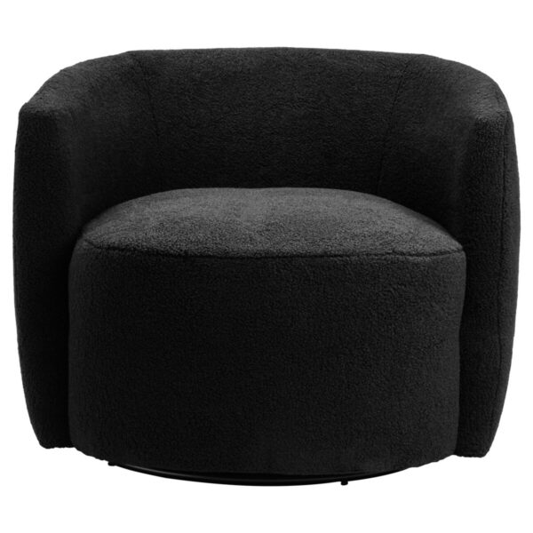 2406937__12196.1758955306.jpg Montreal Black Boucle Effect Curved Lounge Chair With Swivel Base