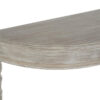 Heritage Natural Wash Half Moon Wooden Console Table